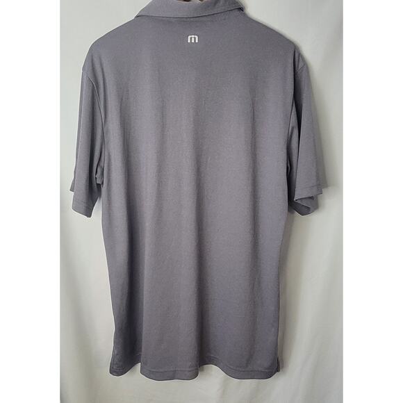 Travis Matthew -Men's Short sleeve polo top- Purple/gray with stripes- size Lg - Picture 3 of 5